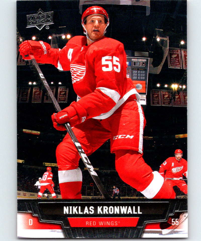 2013-14 Upper Deck #105 Niklas Kronwall Red Wings NHL Hockey Image 1