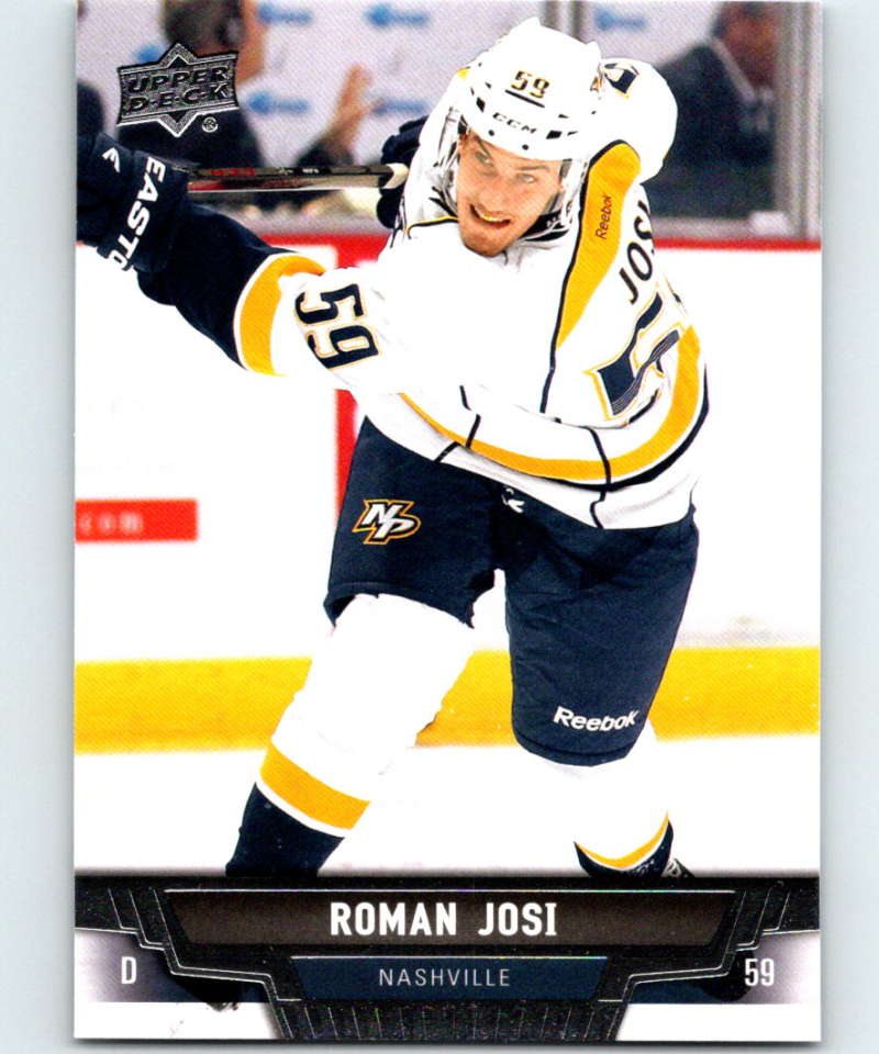 2013-14 Upper Deck #111 Roman Josi Predators NHL Hockey Image 1