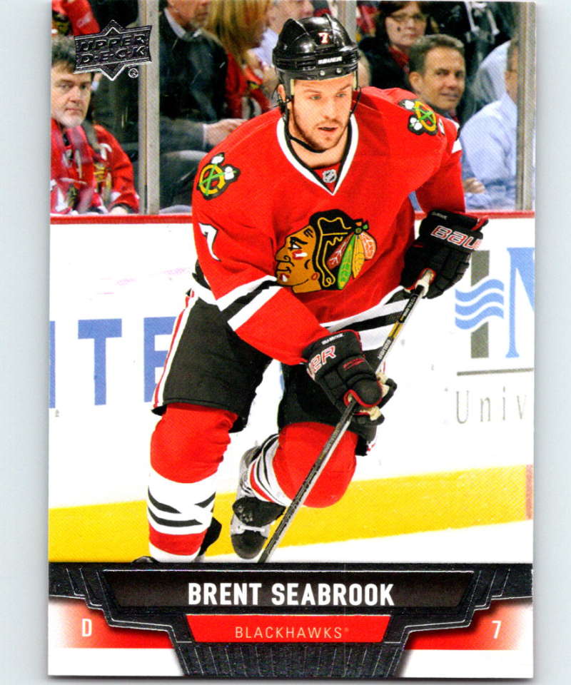 2013-14 Upper Deck #118 Brent Seabrook Blackhawks NHL Hockey Image 1