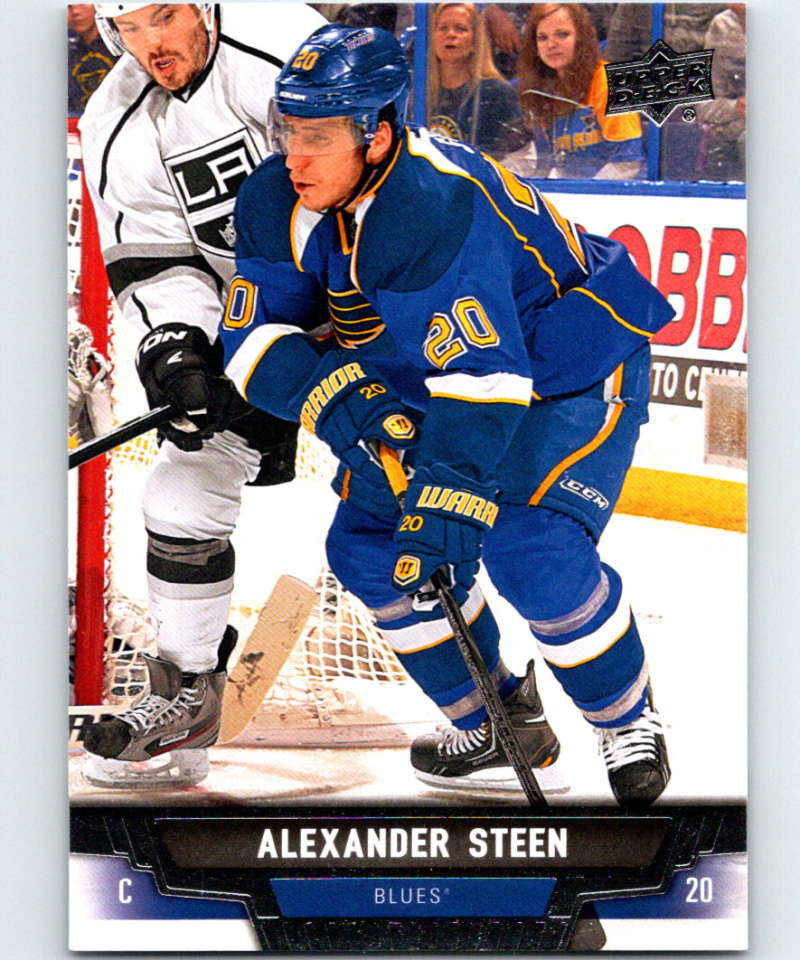 2013-14 Upper Deck #123 Alexander Steen Blues NHL Hockey Image 1