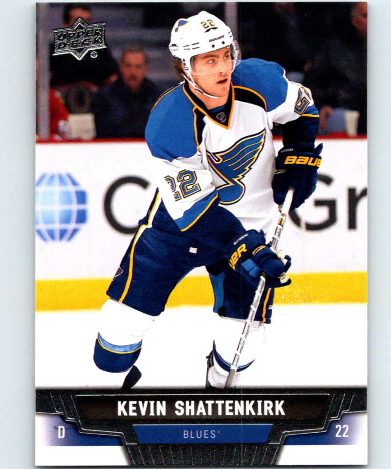2013-14 Upper Deck #124 Kevin Shattenkirk Blues NHL Hockey Image 1