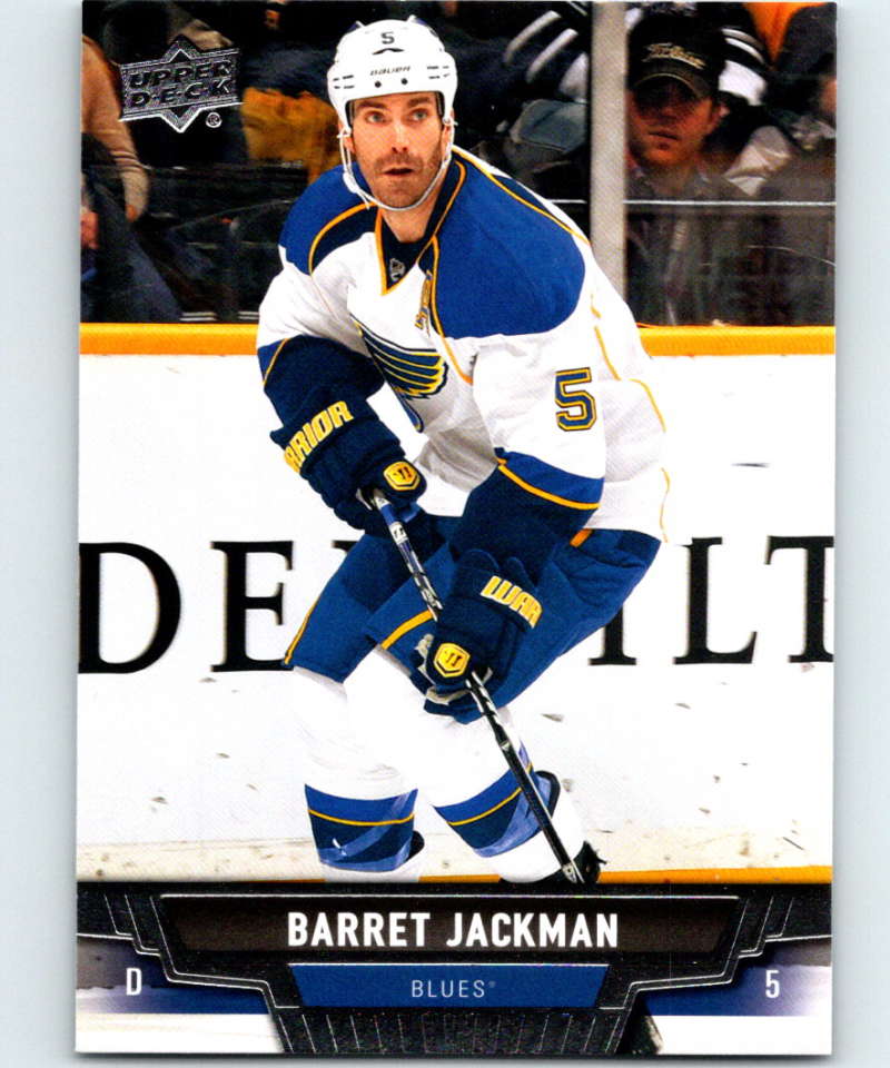 2013-14 Upper Deck #127 Barret Jackman Blues NHL Hockey Image 1