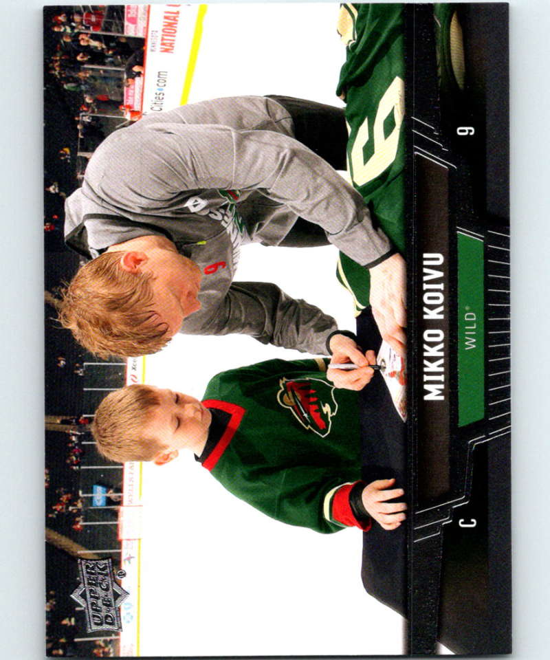 2013-14 Upper Deck #129 Mikko Koivu Wild NHL Hockey Image 1