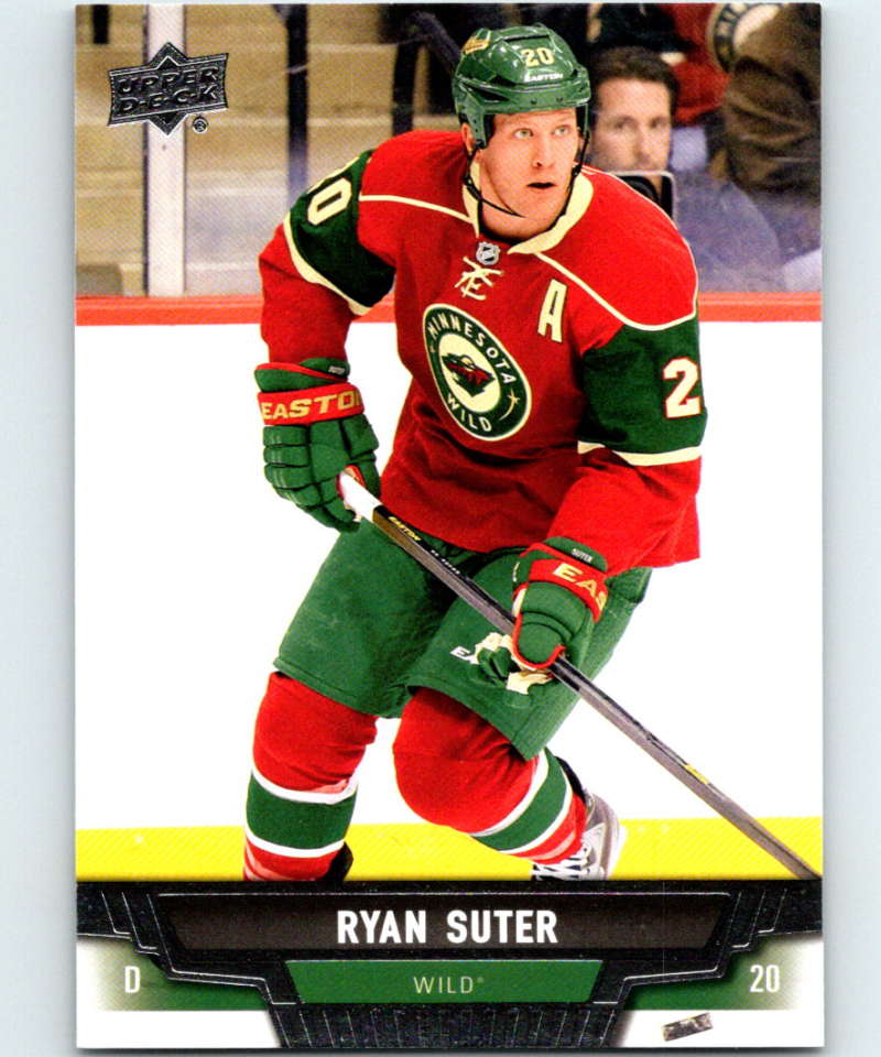 2013-14 Upper Deck #130 Ryan Suter Wild NHL Hockey Image 1