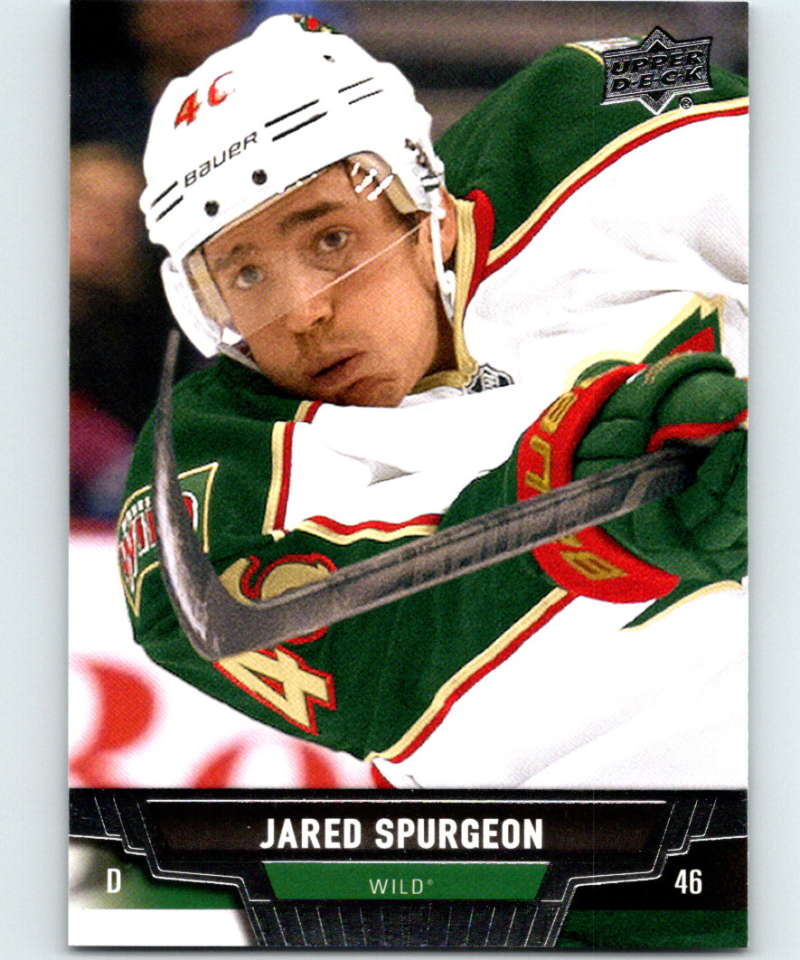 2013-14 Upper Deck #133 Jared Spurgeon Wild NHL Hockey Image 1