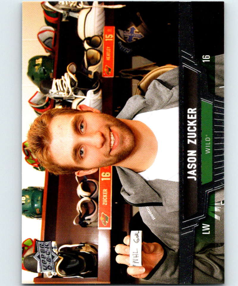 2013-14 Upper Deck #134 Jason Zucker Wild NHL Hockey Image 1