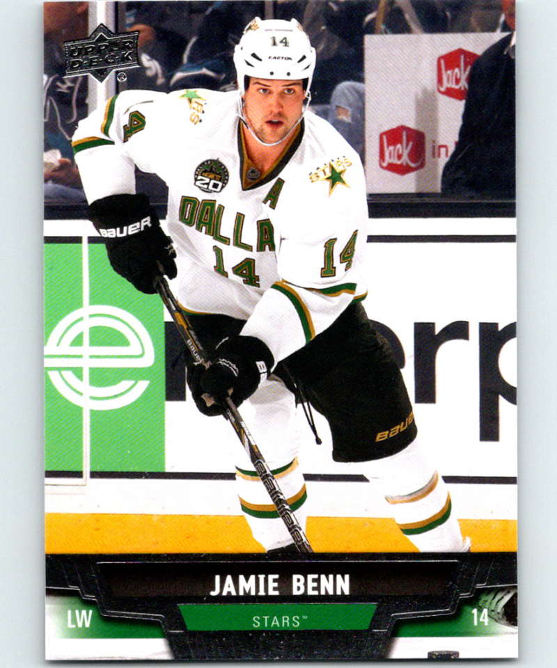 2013-14 Upper Deck #135 Jamie Benn Stars NHL Hockey Image 1
