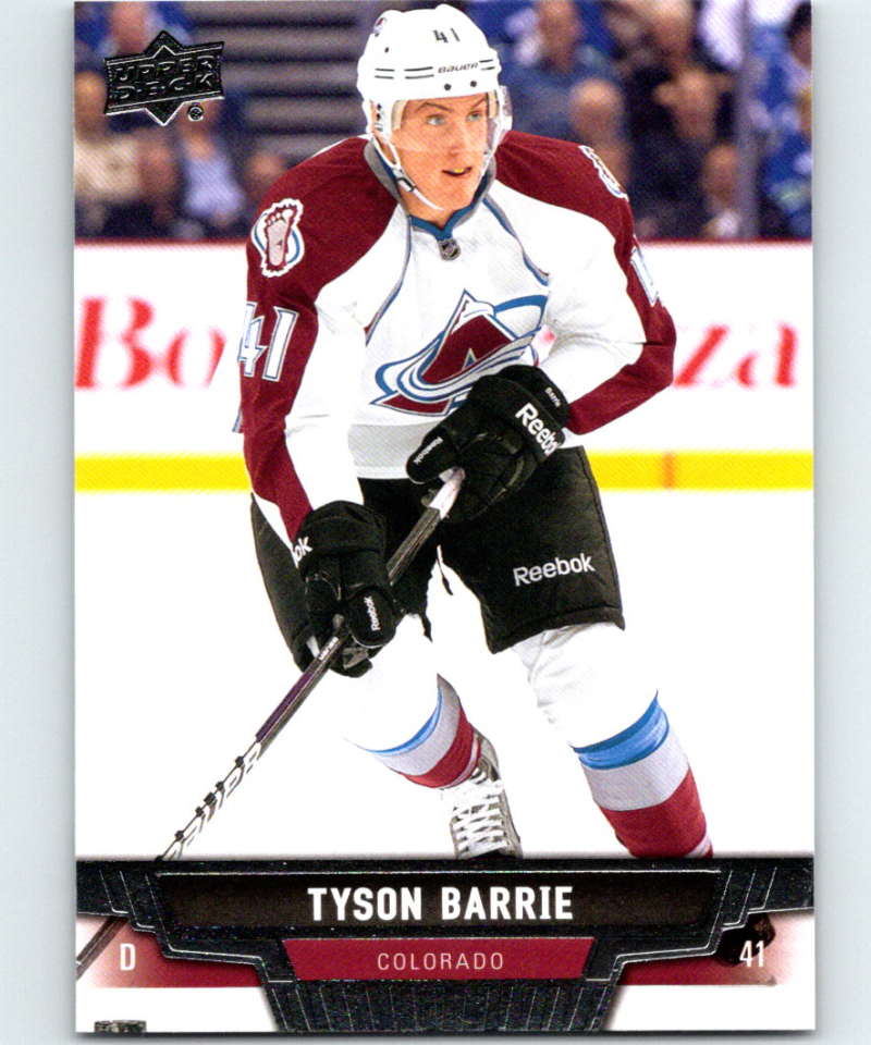 2013-14 Upper Deck #148 Tyson Barrie Avalanche NHL Hockey Image 1