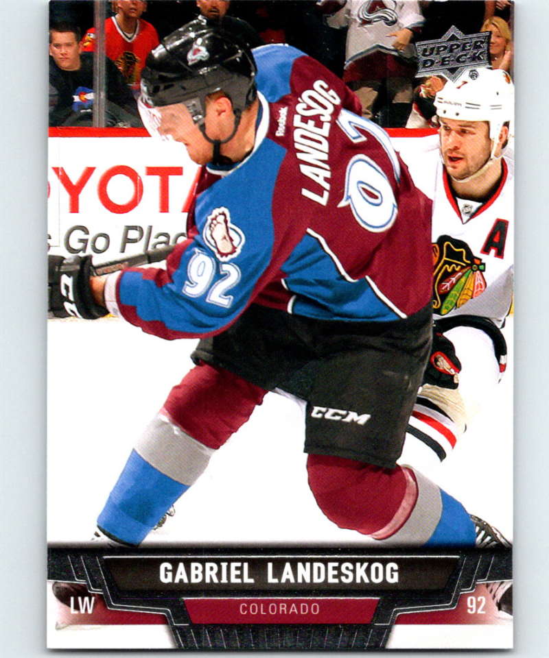 2013-14 Upper Deck #149 Gabriel Landeskog Avalanche NHL Hockey Image 1