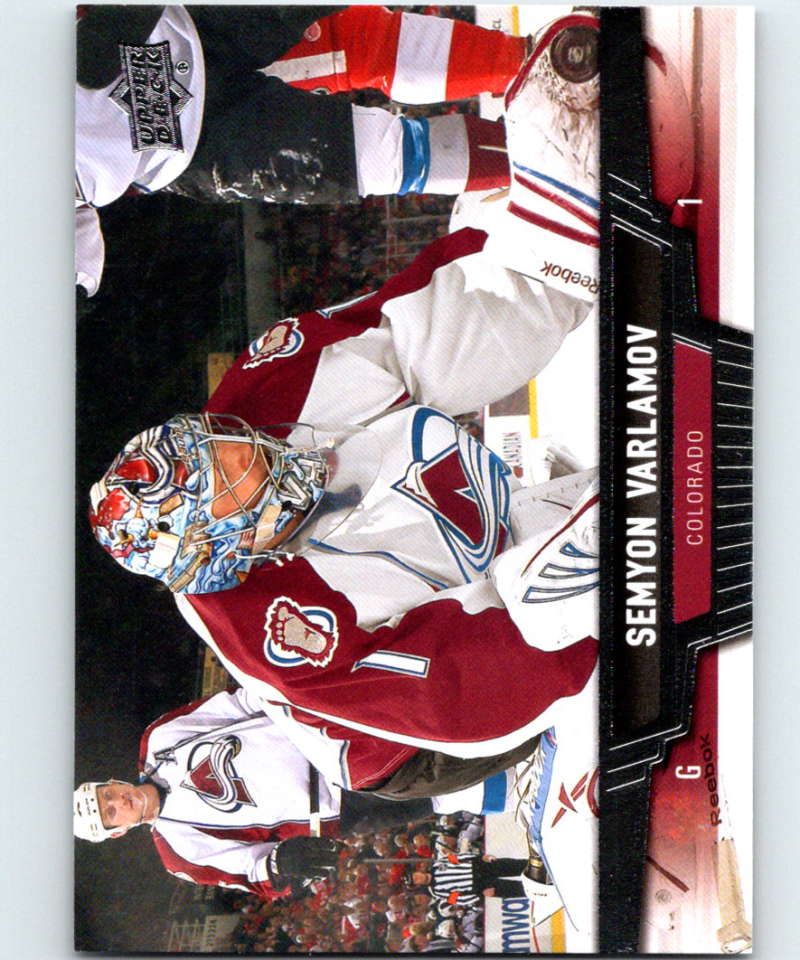 2013-14 Upper Deck #150 Semyon Varlamov Avalanche NHL Hockey Image 1