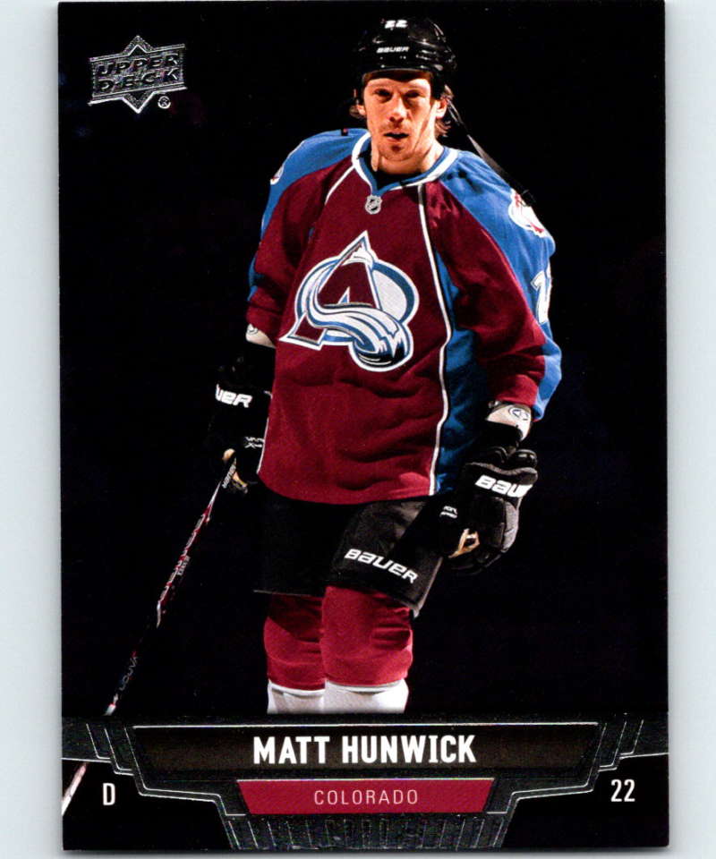 2013-14 Upper Deck #152 Matt Hunwick Avalanche NHL Hockey Image 1