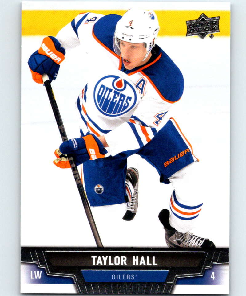 2013-14 Upper Deck #161 Taylor Hall Oilers NHL Hockey Image 1