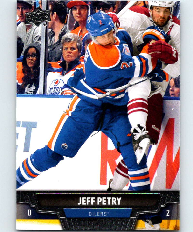 2013-14 Upper Deck #162 Jeff Petry Oilers NHL Hockey Image 1