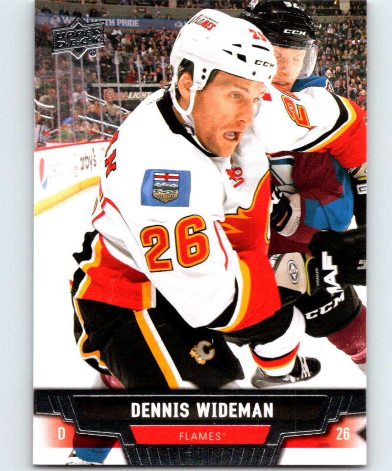 2013-14 Upper Deck #166 Dennis Wideman Flames NHL Hockey Image 1