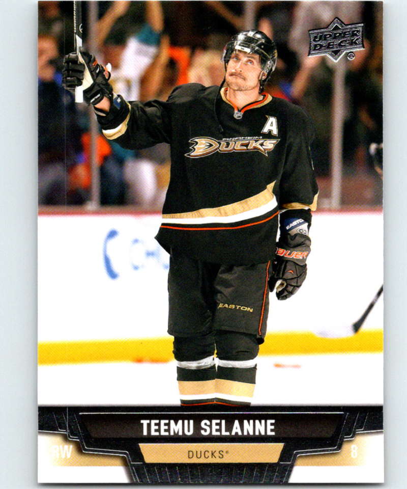 2013-14 Upper Deck #177 Teemu Selanne Ducks NHL Hockey Image 1