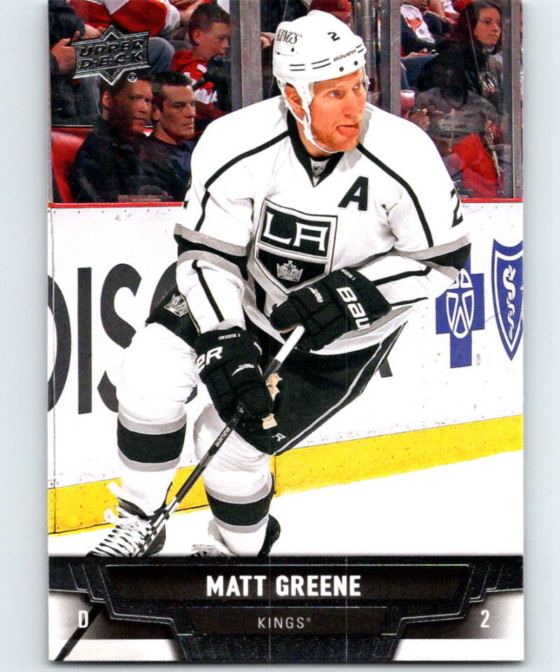2013-14 Upper Deck #179 Matt Greene Kings NHL Hockey Image 1