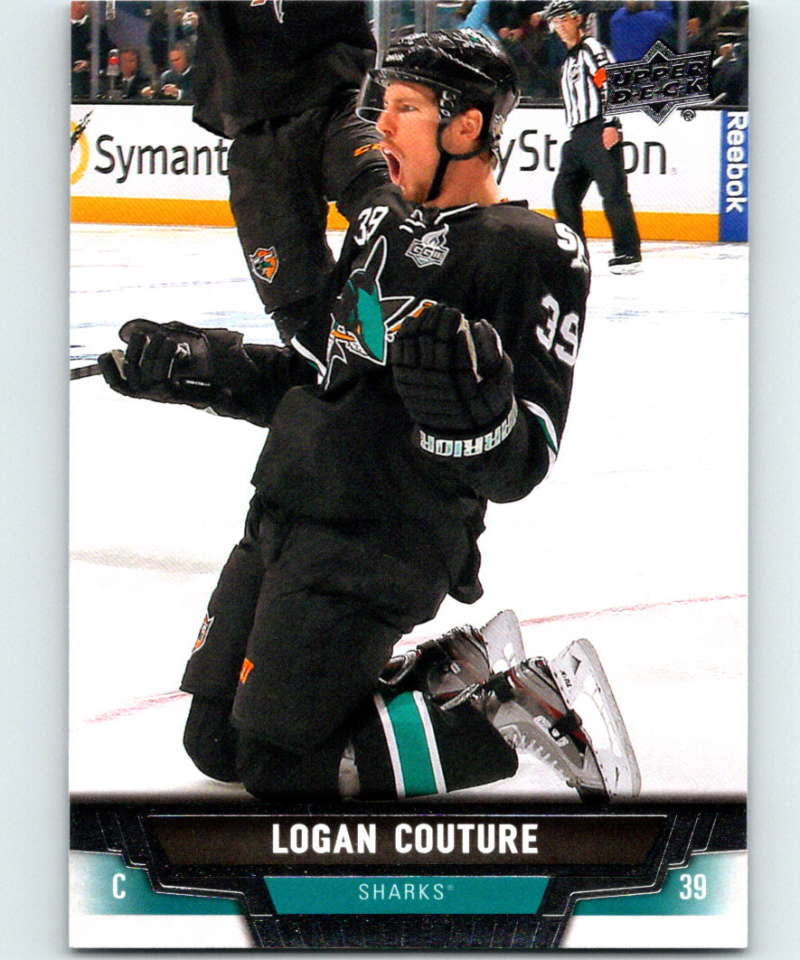 2013-14 Upper Deck #187 Logan Couture Sharks NHL Hockey