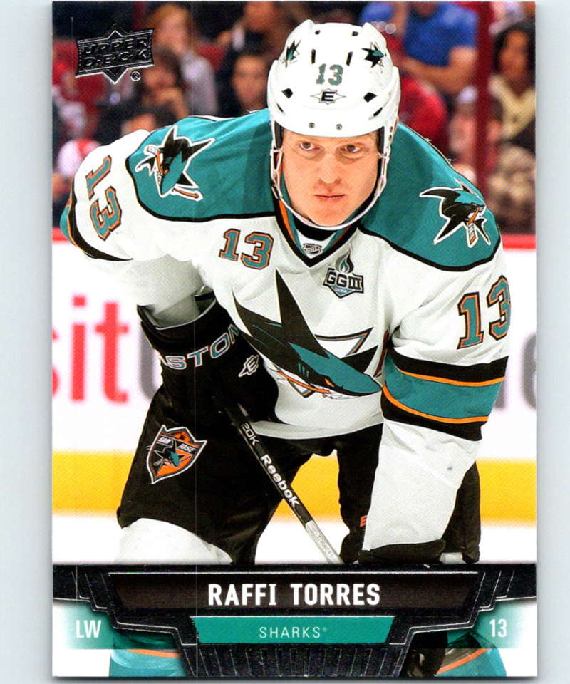 2013-14 Upper Deck #188 Raffi Torres Sharks NHL Hockey Image 1