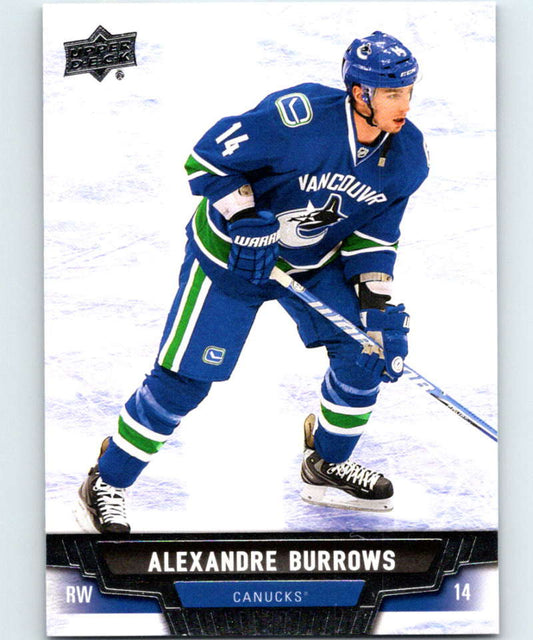 2013-14 Upper Deck #196 Alexandre Burrows Canucks NHL Hockey