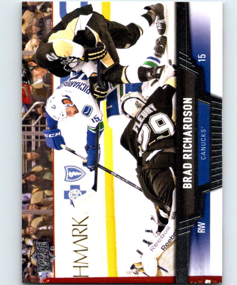 2013-14 Upper Deck #253 Brad Richardson Canucks NHL Hockey Image 1