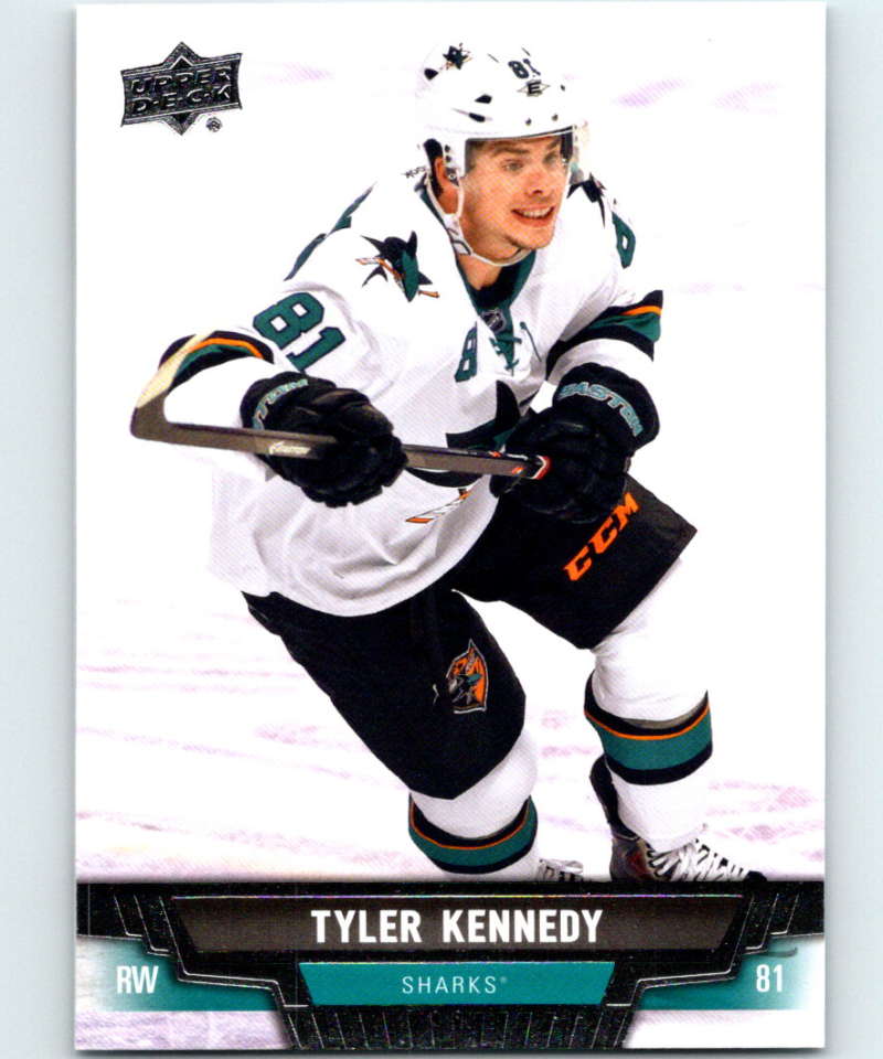 2013-14 Upper Deck #261 Tyler Kennedy Sharks NHL Hockey Image 1