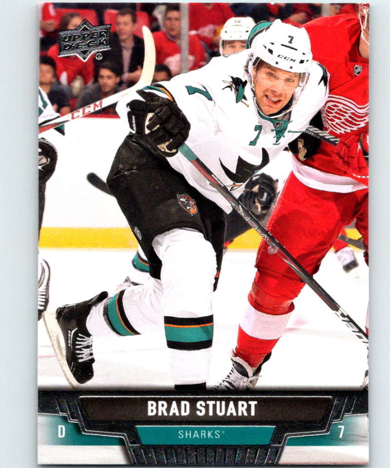 2013-14 Upper Deck #263 Brad Stuart Sharks NHL Hockey Image 1