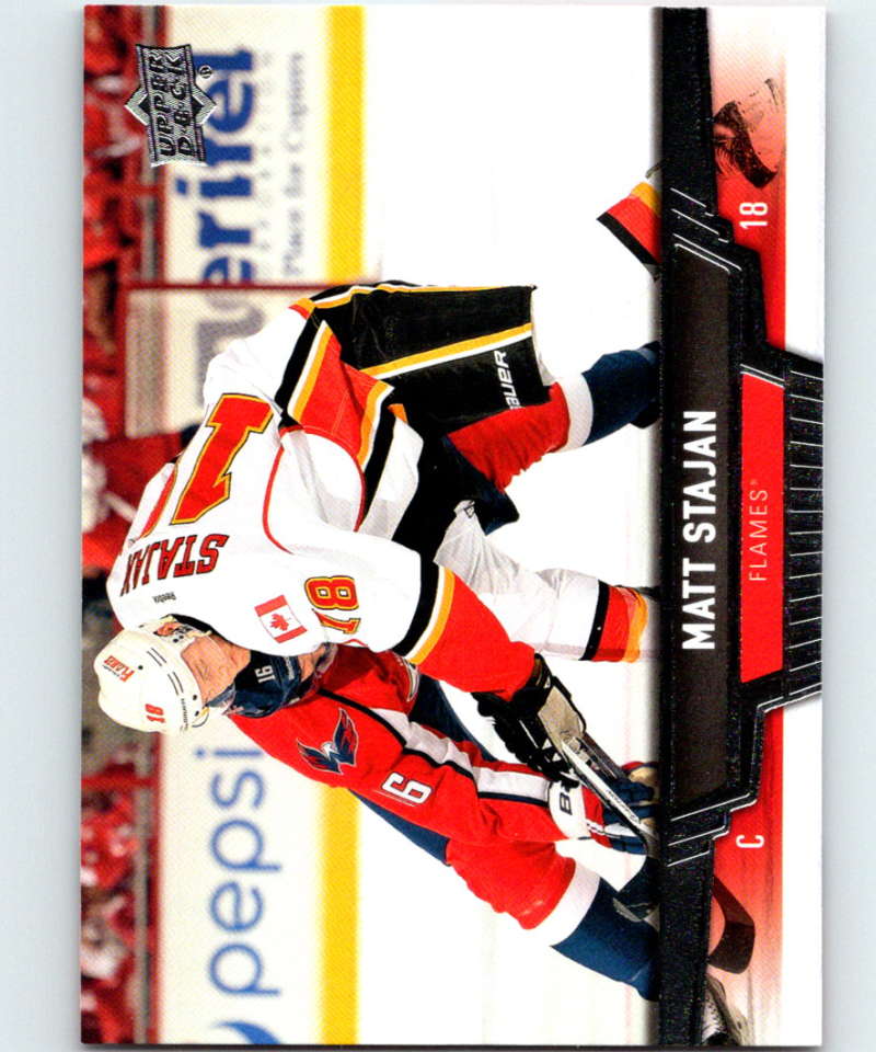 2013-14 Upper Deck #281 Matt Stajan Flames NHL Hockey Image 1