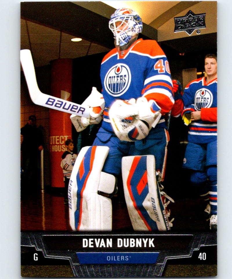 2013-14 Upper Deck #284 Devan Dubnyk Oilers NHL Hockey Image 1