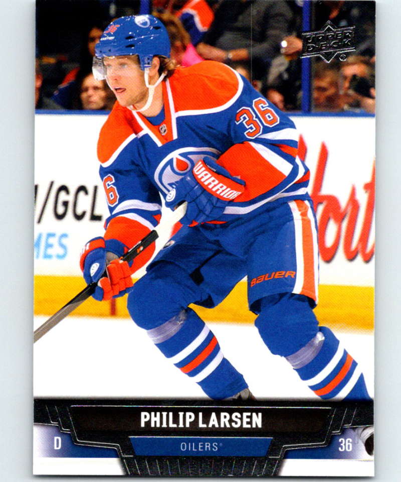2013-14 Upper Deck #286 Philip Larsen Oilers NHL Hockey