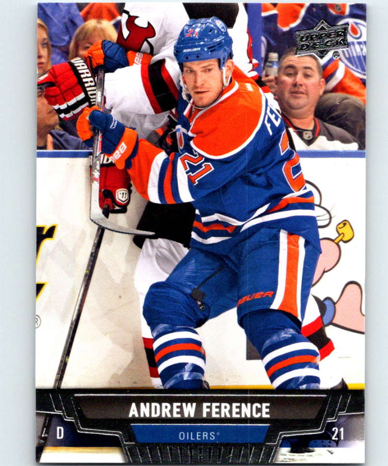 2013-14 Upper Deck #287 Andrew Ference Oilers NHL Hockey Image 1
