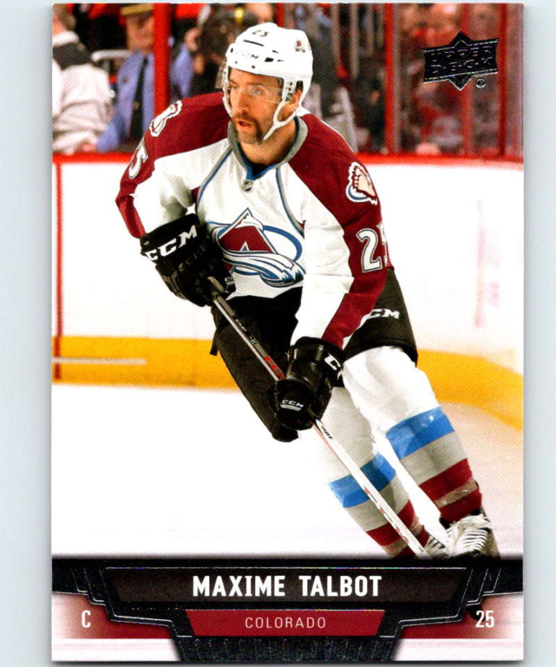 2013-14 Upper Deck #298 Maxime Talbot Avalanche NHL Hockey Image 1