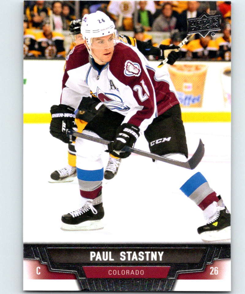2013-14 Upper Deck #301 Paul Stastny Avalanche NHL Hockey Image 1