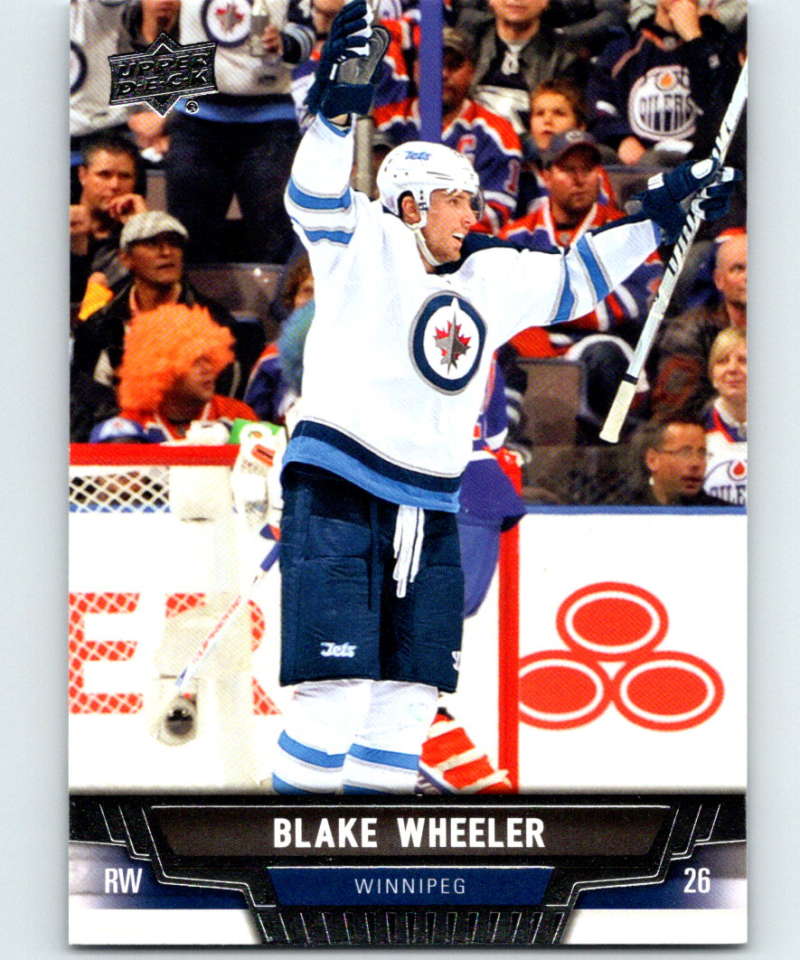 2013-14 Upper Deck #303 Blake Wheeler Winn Jets NHL Hockey