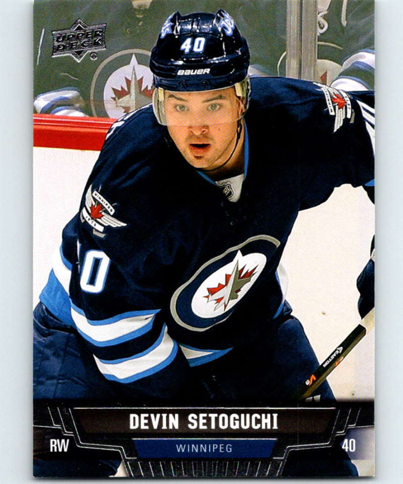 2013-14 Upper Deck #308 Devin Setoguchi Winn Jets NHL Hockey