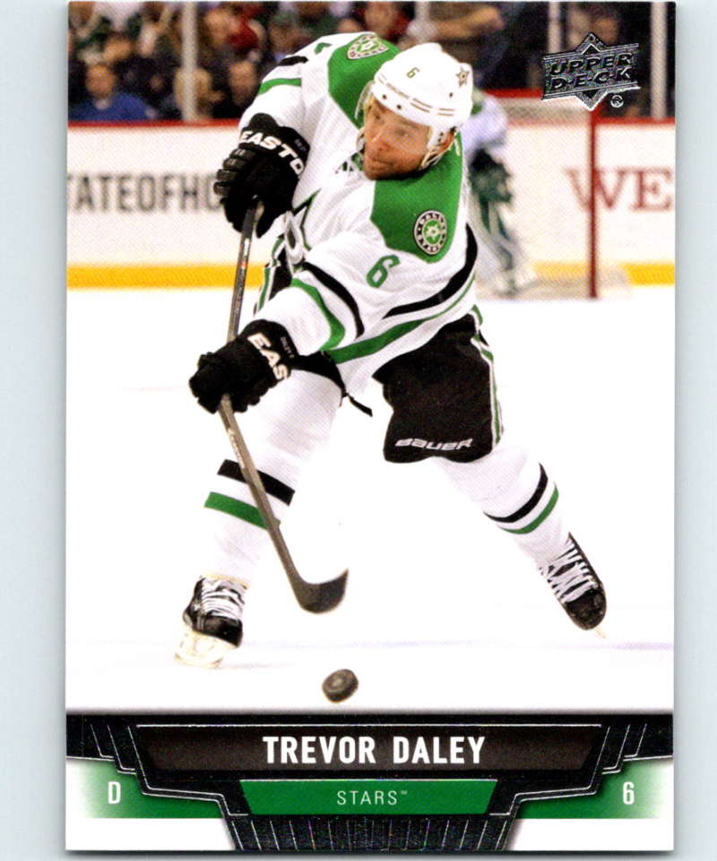 2013-14 Upper Deck #313 Trevor Daley Stars NHL Hockey Image 1