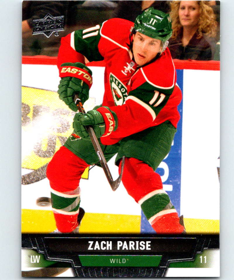 2013-14 Upper Deck #316 Zach Parise Wild NHL Hockey Image 1