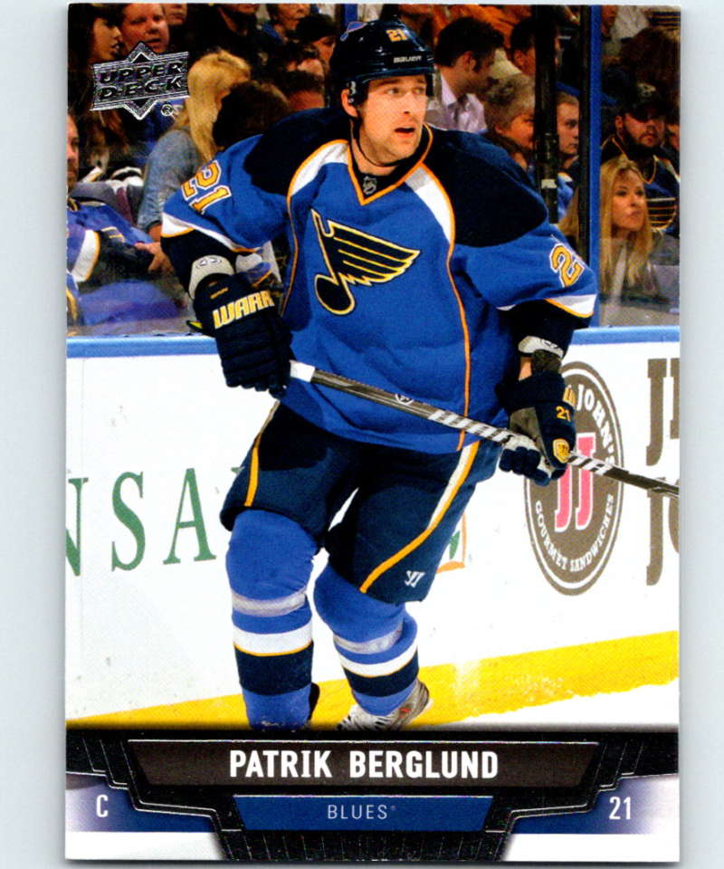 2013-14 Upper Deck #322 Patrik Berglund Blues NHL Hockey Image 1