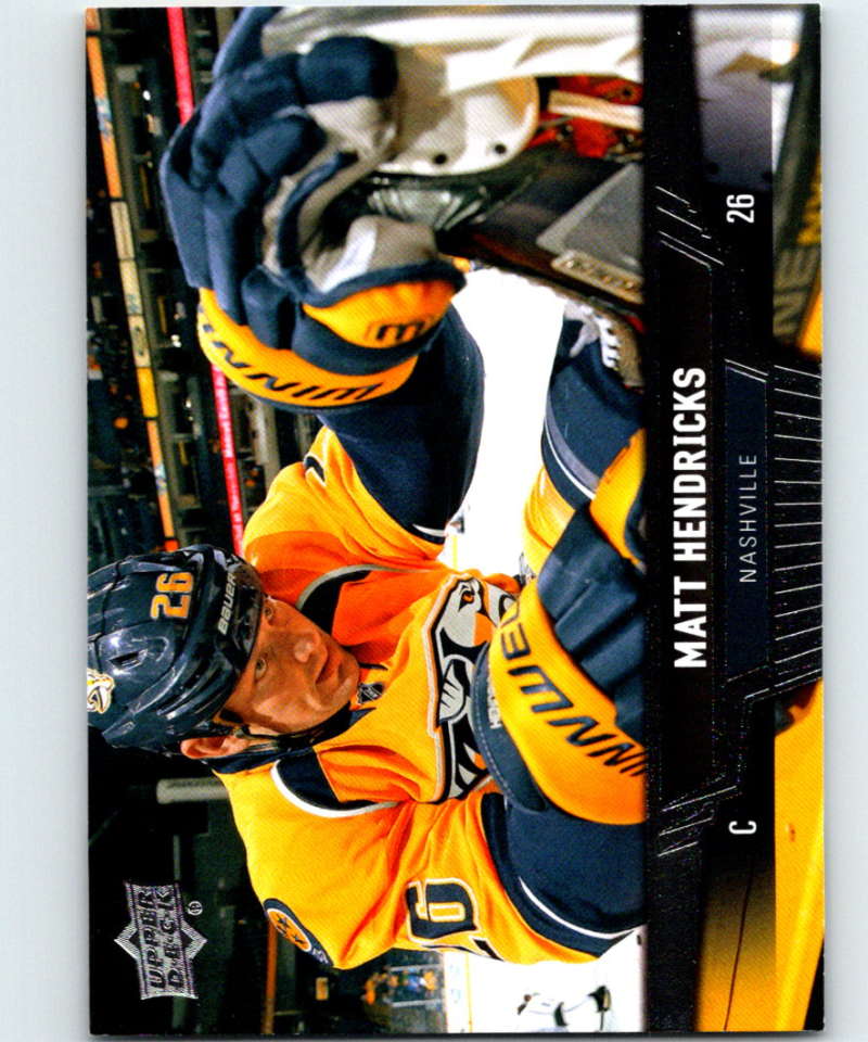 2013-14 Upper Deck #342 Matt Hendricks Predators NHL Hockey