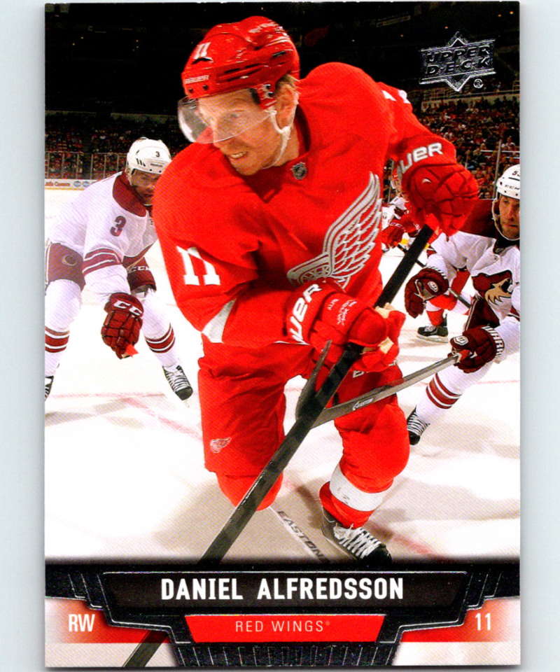 2013-14 Upper Deck #344 Daniel Alfredsson Red Wings NHL Hockey Image 1
