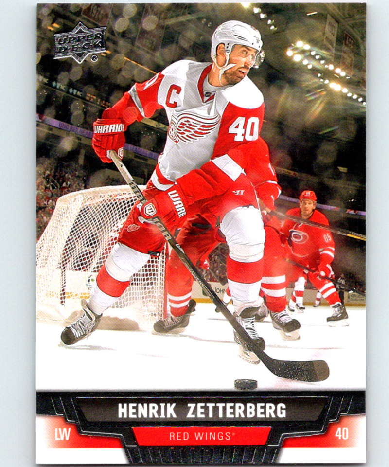 2013-14 Upper Deck #347 Henrik Zetterberg Red Wings NHL Hockey Image 1