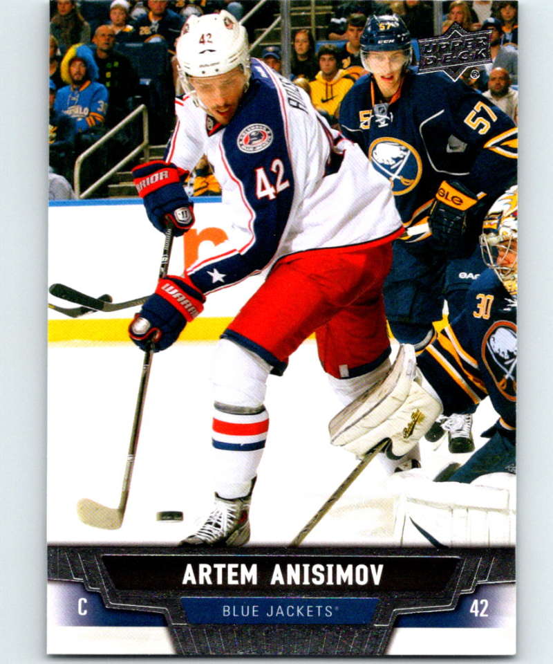2013-14 Upper Deck #354 Artem Anisimov Blue Jackets NHL Hockey