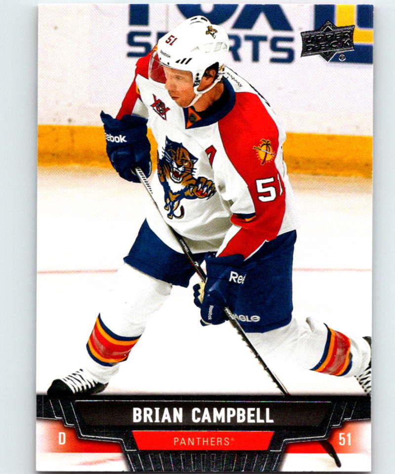 2013-14 Upper Deck #362 Brian Campbell Panthers NHL Hockey Image 1
