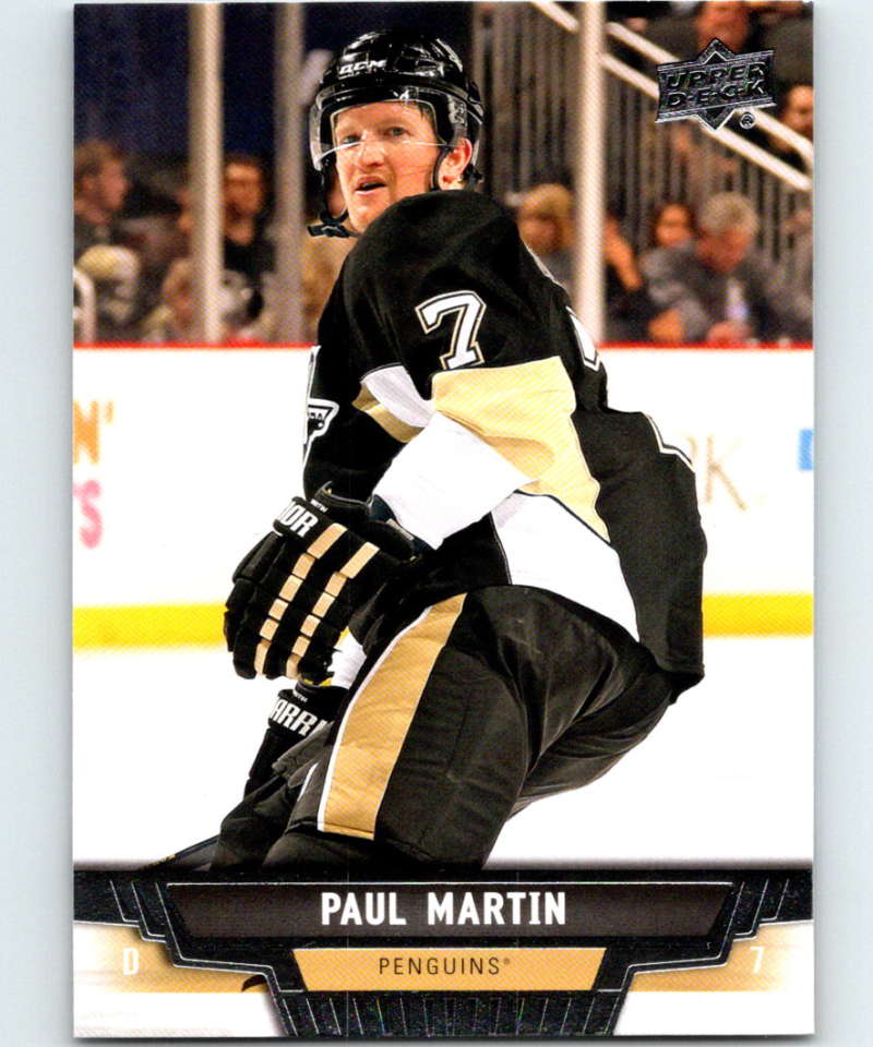 2013-14 Upper Deck #367 Paul Martin Penguins NHL Hockey Image 1