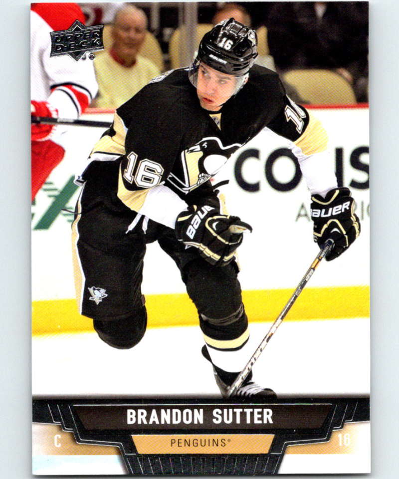 2013-14 Upper Deck #371 Brandon Sutter Penguins NHL Hockey Image 1