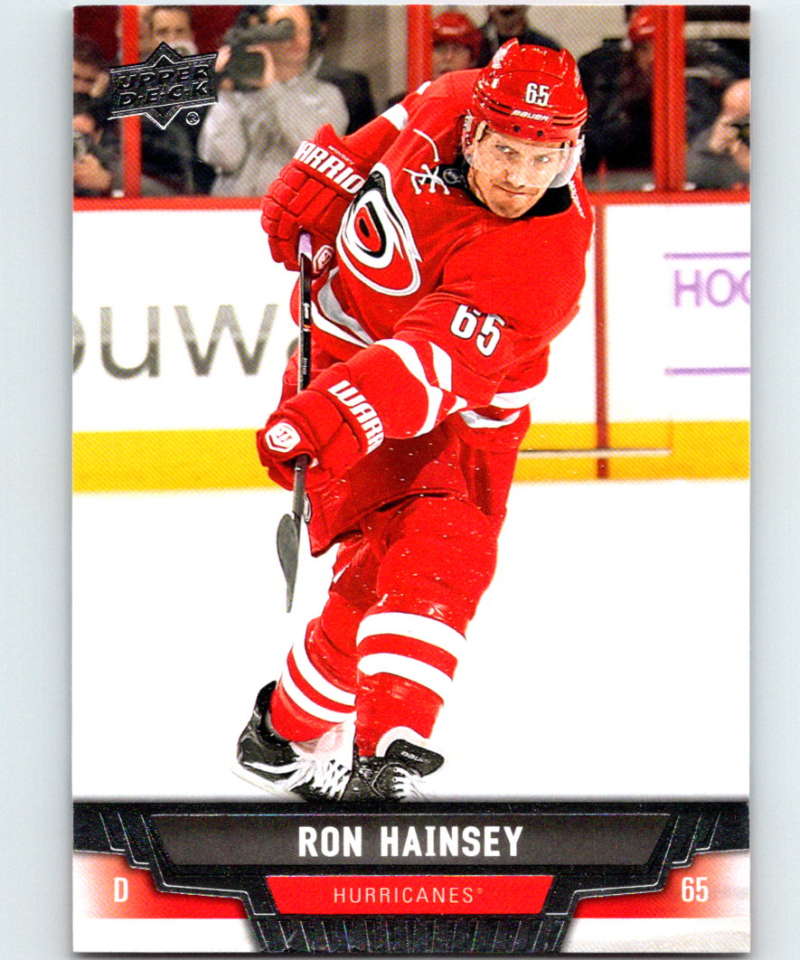 2013-14 Upper Deck #389 Ron Hainsey Hurricanes NHL Hockey