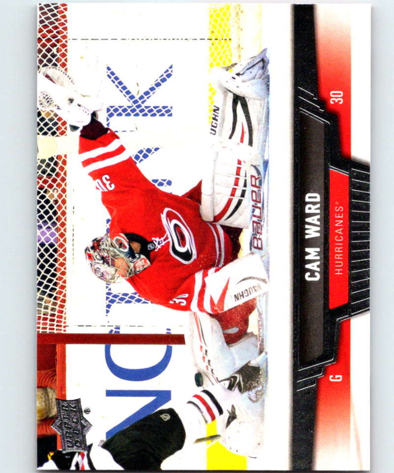 2013-14 Upper Deck #391 Cam Ward Hurricanes NHL Hockey Image 1