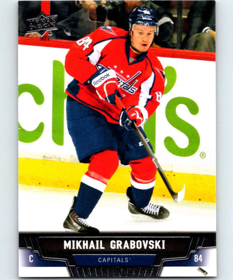 2013-14 Upper Deck #398 Mikhail Grabovski Capitals NHL Hockey Image 1
