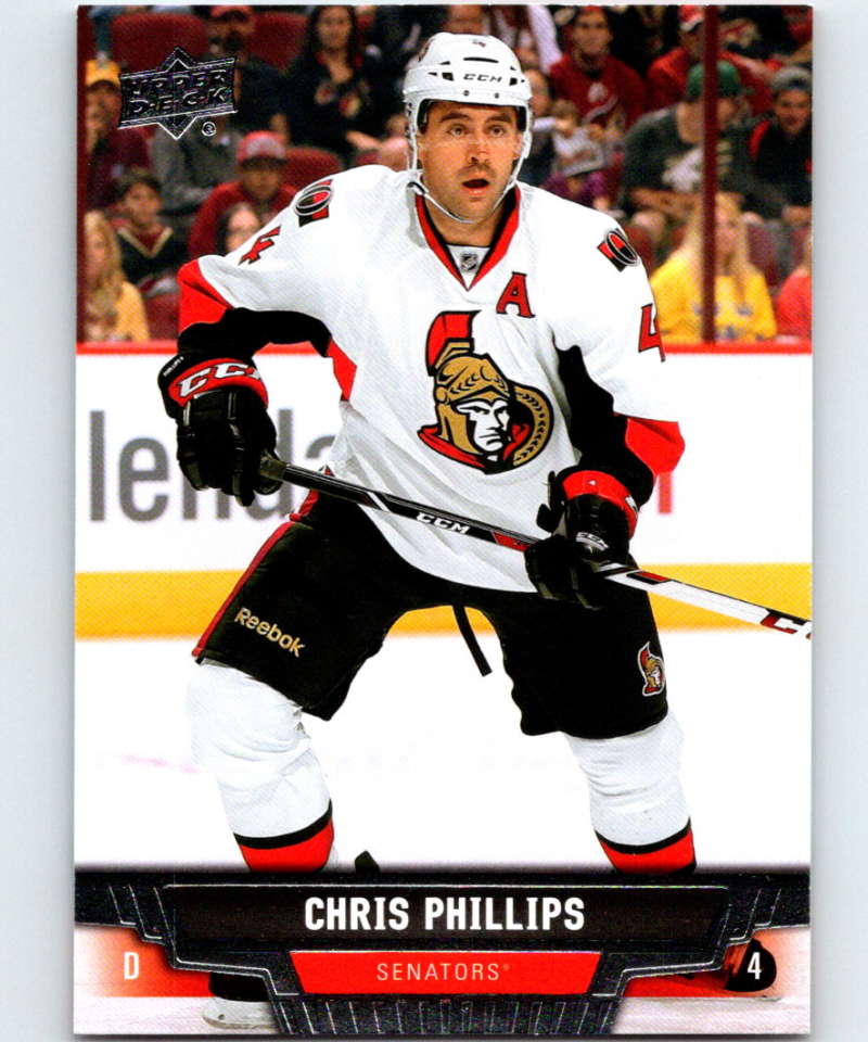 2013-14 Upper Deck #404 Chris Phillips Senators NHL Hockey Image 1
