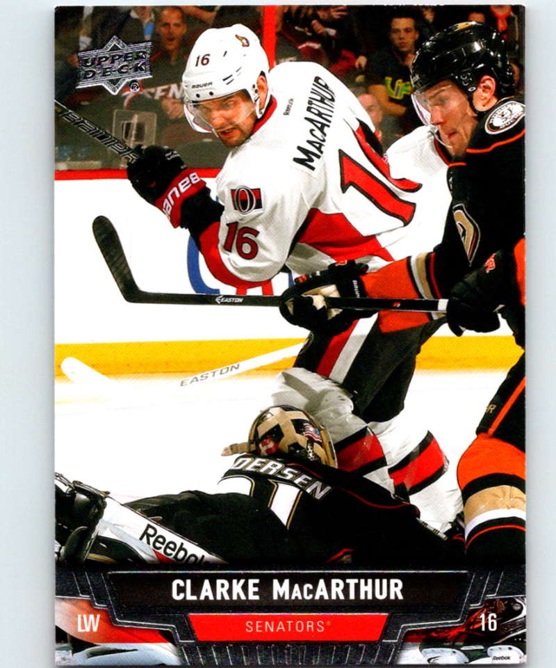 2013-14 Upper Deck #406 Clarke MacArthur Senators NHL Hockey Image 1