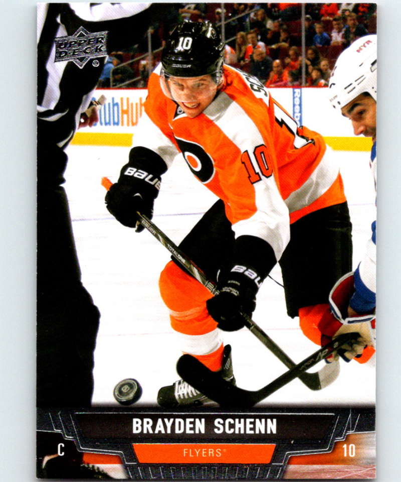 2013-14 Upper Deck #408 Brayden Schenn Flyers NHL Hockey Image 1